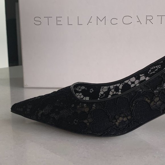 Stella McCartney Lace Kitten Heels - Picture 4 of 10